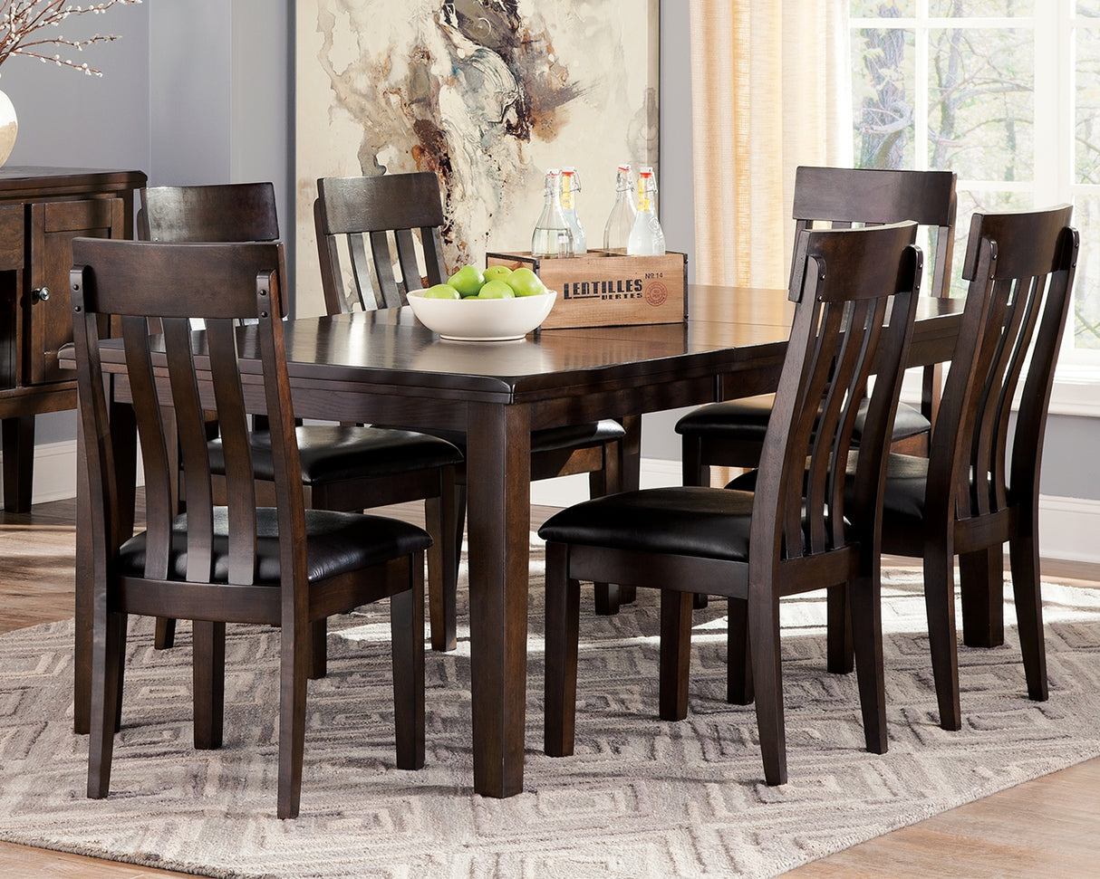 Haddigan Dark Brown Extendable Dining Set from Ashley - Luna Furniture