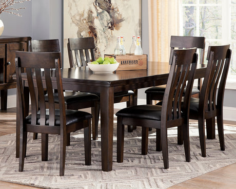 Haddigan Dark Brown Extendable Dining Set from Ashley - Luna Furniture