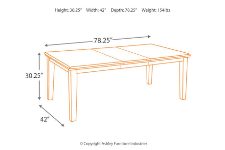 Haddigan Dark Brown Dining Table with 4 Chairs and Bench from Ashley Furniture - Luna Furniture