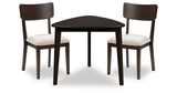 Mallenette Dining Table and 2 Chairs in Merlot from Ashley Furniture - Luna Furniture