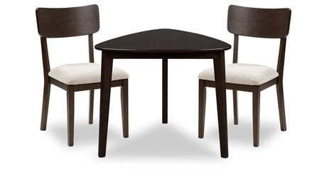 Mallenette Dining Table and 2 Chairs in Merlot from Ashley Furniture - Luna Furniture