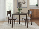 Mallenette Dining Table and 2 Chairs in Merlot from Ashley Furniture - Luna Furniture