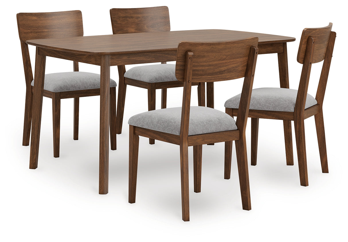 Tameride Brown Dining Table and 4 Chairs (Set of 5) from Ashley - Luna Furniture