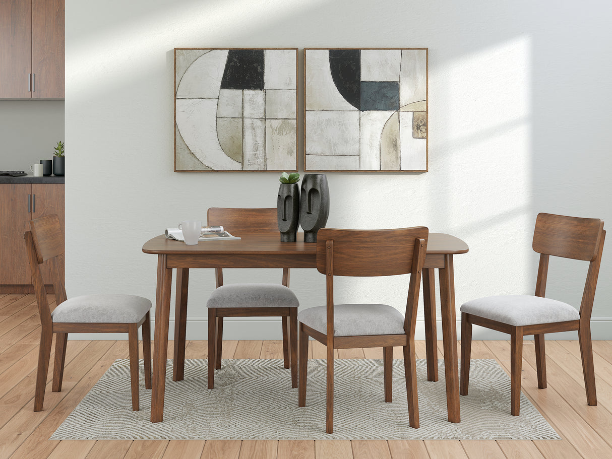 Tameride Brown Dining Table and 4 Chairs (Set of 5) from Ashley - Luna Furniture