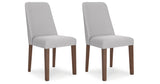 Lyncott Gray/Brown Extension Dining Table and 6 Chairs from Ashley Furniture - Luna Furniture