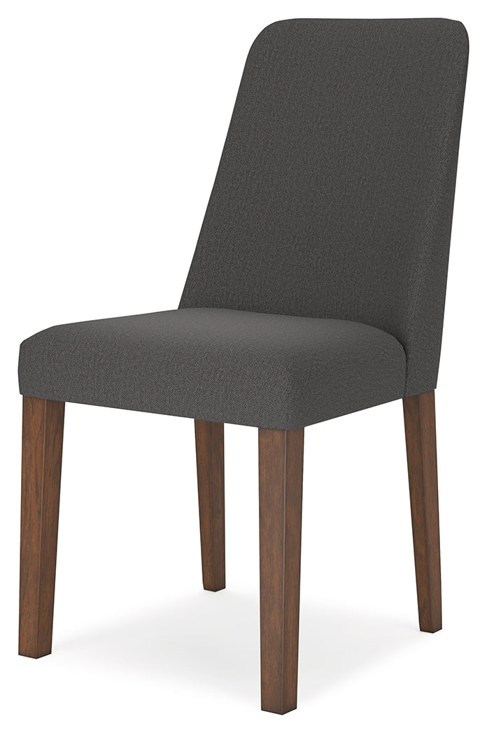 Lyncott Charcoal/Brown Extension Dining Table and 4 Chairs from Ashley Furniture - Luna Furniture