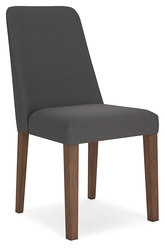 Lyncott Charcoal/Brown Extension Dining Table and 4 Chairs from Ashley Furniture - Luna Furniture