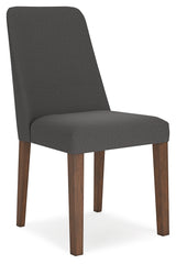 Lyncott Charcoal/Brown Extension Dining Table and 4 Chairs from Ashley Furniture - Luna Furniture
