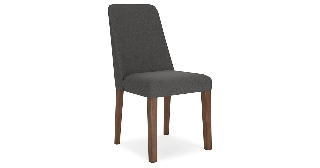 Lyncott Charcoal/Brown Extension Dining Table and 6 Chairs from Ashley Furniture - Luna Furniture