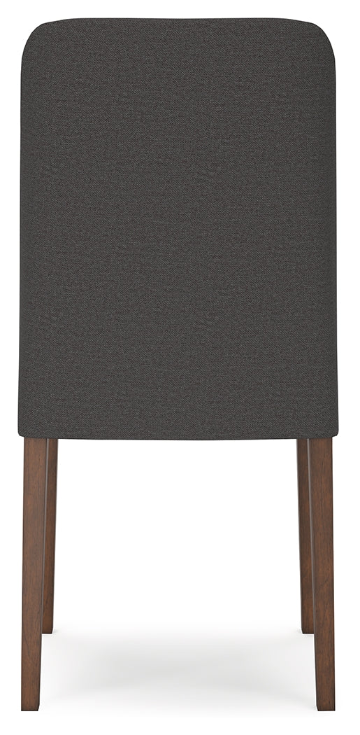Lyncott Charcoal/Brown Extension Dining Table and 4 Chairs from Ashley Furniture - Luna Furniture