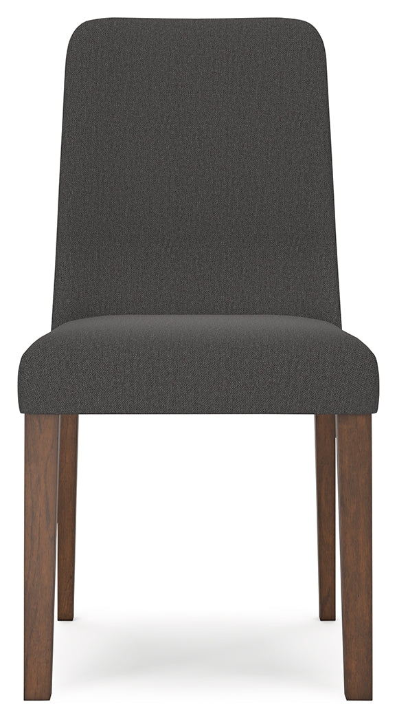 Lyncott Charcoal/Brown Extension Dining Table and 4 Chairs from Ashley Furniture - Luna Furniture