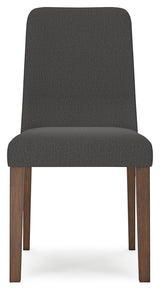 Lyncott Charcoal/Brown Extension Dining Table and 4 Chairs from Ashley Furniture - Luna Furniture