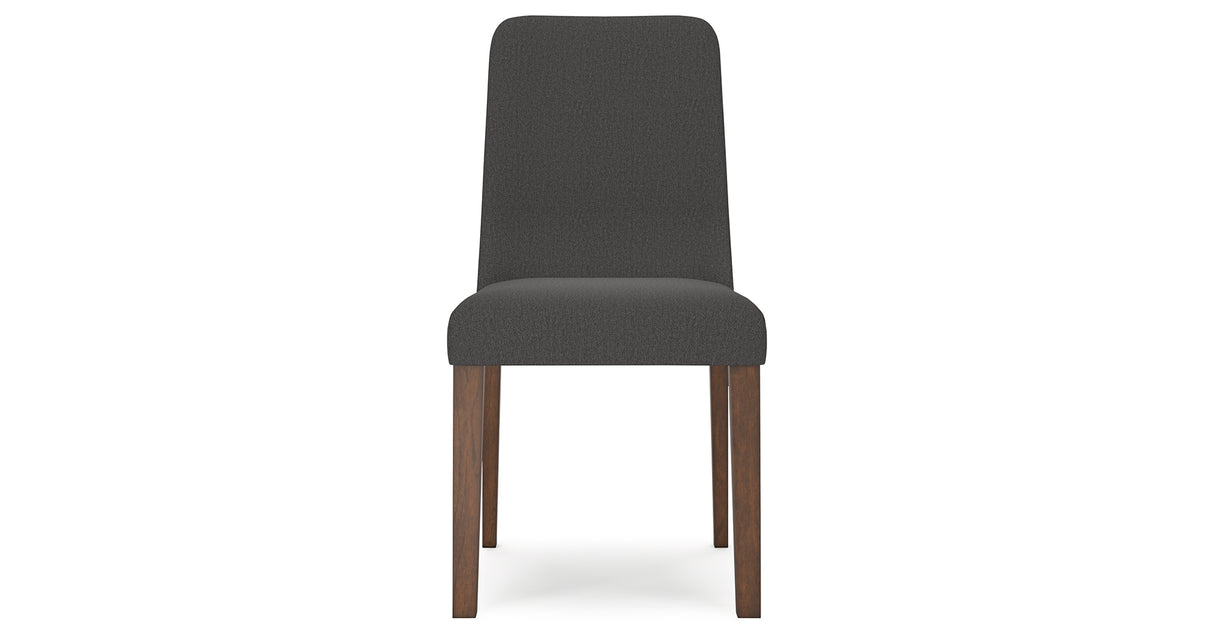Lyncott Charcoal/Brown Extension Dining Table and 6 Chairs from Ashley Furniture - Luna Furniture