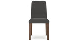 Lyncott Charcoal/Brown Extension Dining Table and 6 Chairs from Ashley Furniture - Luna Furniture