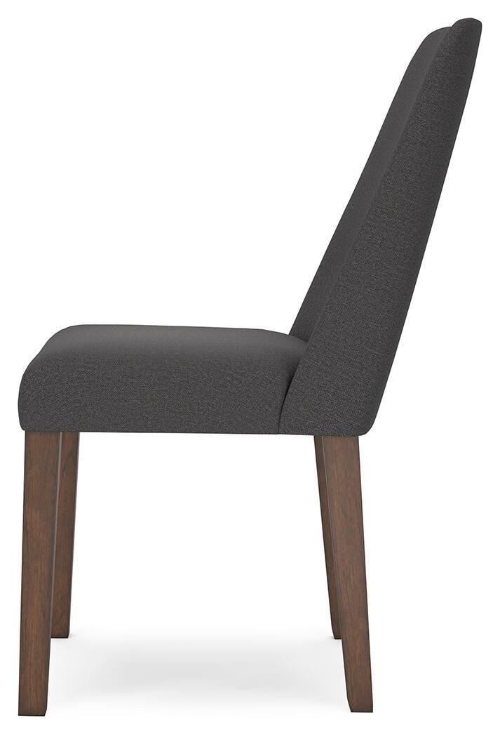 Lyncott Charcoal/Brown Extension Dining Table and 4 Chairs from Ashley - Luna Furniture