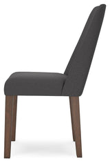 Lyncott Charcoal/Brown Extension Dining Table and 4 Chairs from Ashley - Luna Furniture