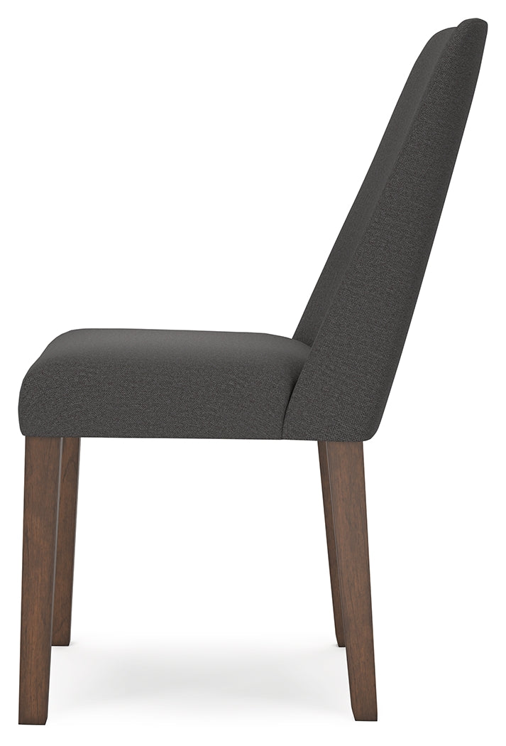 Lyncott Charcoal/Brown Extension Dining Table and 4 Chairs from Ashley Furniture - Luna Furniture