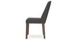 Lyncott Charcoal/Brown Extension Dining Table and 6 Chairs from Ashley Furniture - Luna Furniture