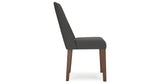 Lyncott Charcoal/Brown Extension Dining Table and 6 Chairs from Ashley Furniture - Luna Furniture