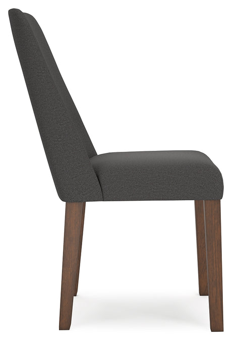 Lyncott Charcoal/Brown Dining Chair, Set of 2 from Ashley Furniture - Luna Furniture