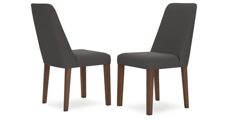 Lyncott Charcoal/Brown Dining Chair, Set of 2 from Ashley - Luna Furniture