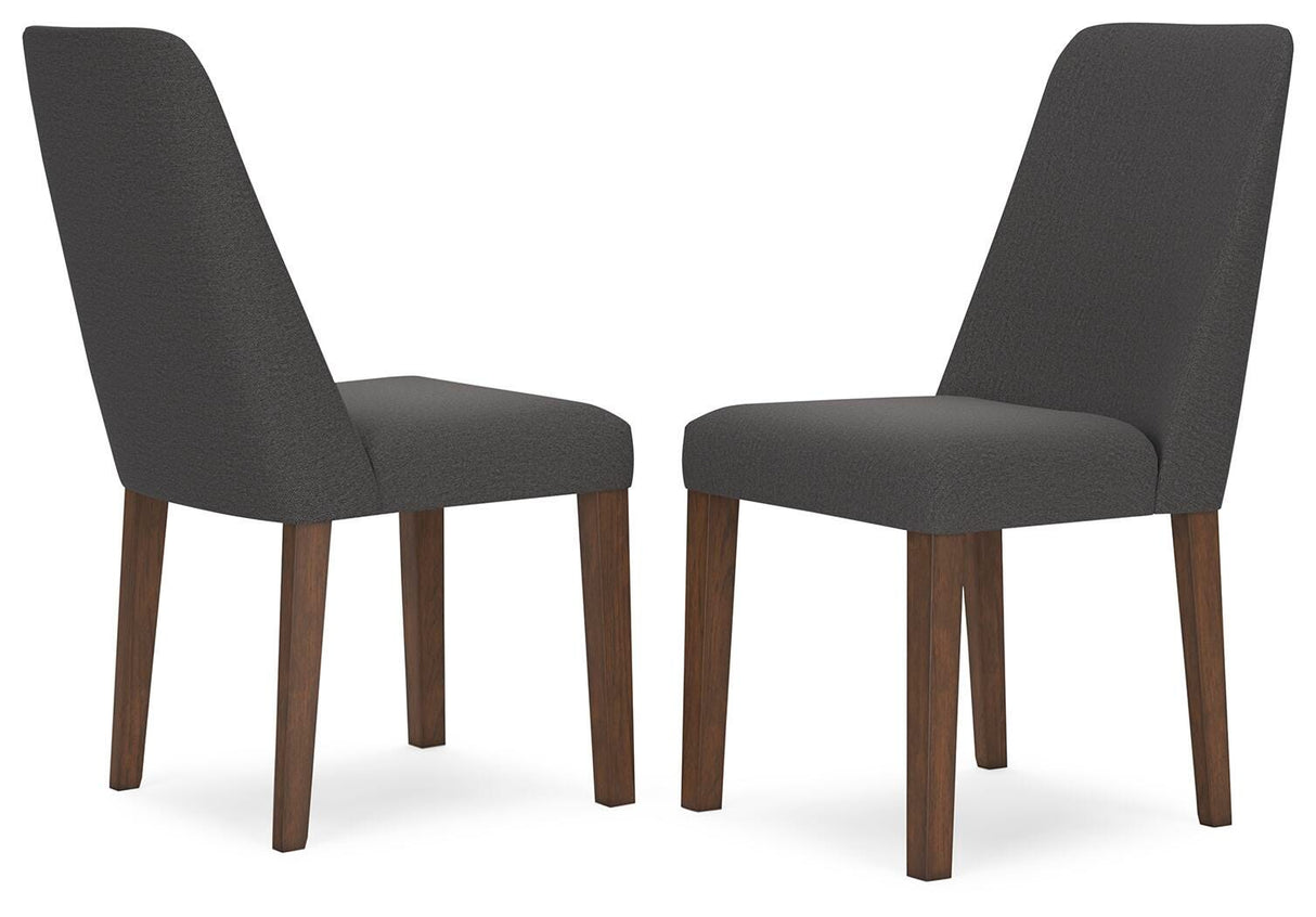 Lyncott Charcoal/Brown Dining Chair, Set of 2 from Ashley Furniture - Luna Furniture