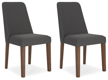 Lyncott Charcoal/Brown Dining Chair, Set of 2 from Ashley - Luna Furniture