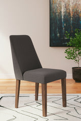 Lyncott Charcoal/Brown Extension Dining Table and 4 Chairs from Ashley Furniture - Luna Furniture