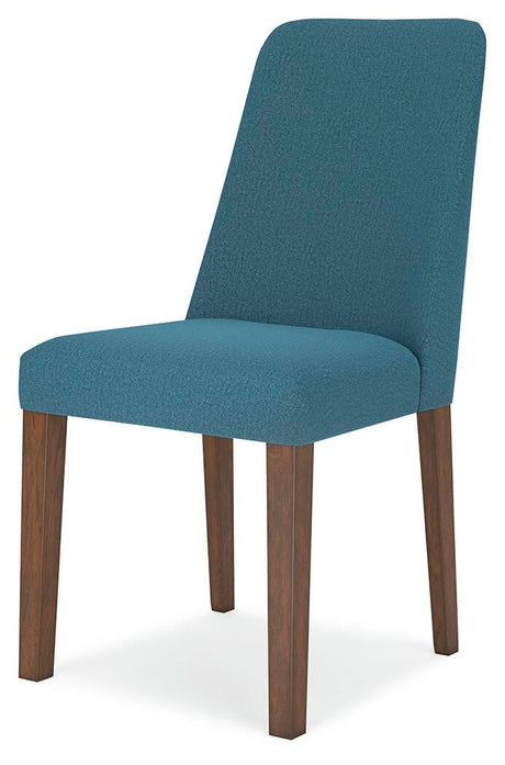Lyncott Blue/Brown Extension Dining Table and 4 Chairs from Ashley Furniture - Luna Furniture
