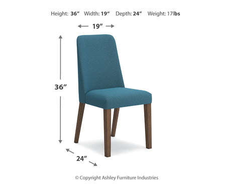 Lyncott Blue/Brown Extension Dining Table and 4 Chairs from Ashley Furniture - Luna Furniture