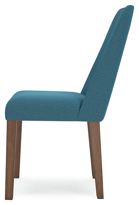 Lyncott Blue/Brown Extension Dining Table and 4 Chairs from Ashley Furniture - Luna Furniture