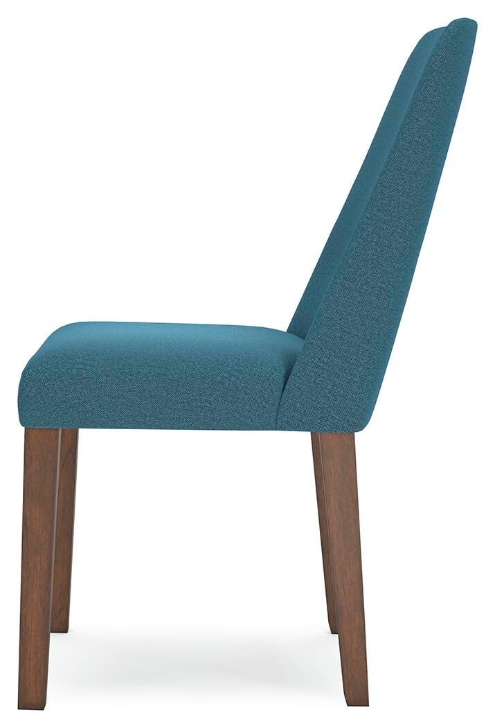 Lyncott Blue/Brown Dining Chair, Set of 2 from Ashley Furniture - Luna Furniture