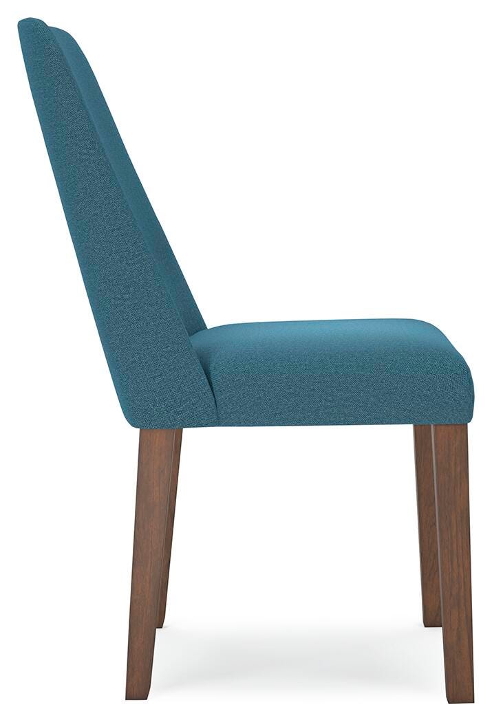 Lyncott Blue/Brown Dining Chair, Set of 2 from Ashley Furniture - Luna Furniture