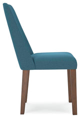 Lyncott Blue/Brown Round Dining Table and 4 Chairs from Ashley - Luna Furniture