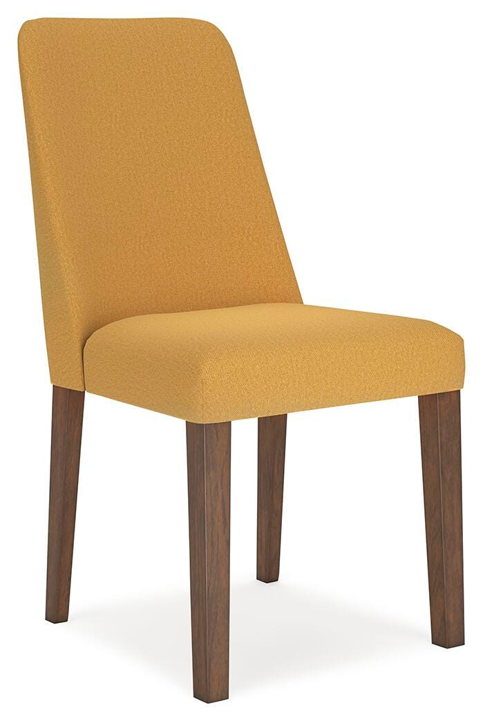 Lyncott Mustard/Brown Dining Table and 4 Chairs from Ashley - Luna Furniture