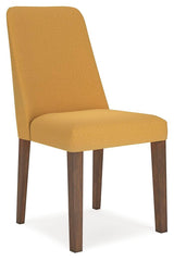 Lyncott Mustard/Brown Dining Table and 4 Chairs from Ashley - Luna Furniture