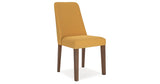 Lyncott Mustard/Brown Extension Dining Table and 4 Chairs from Ashley Furniture - Luna Furniture