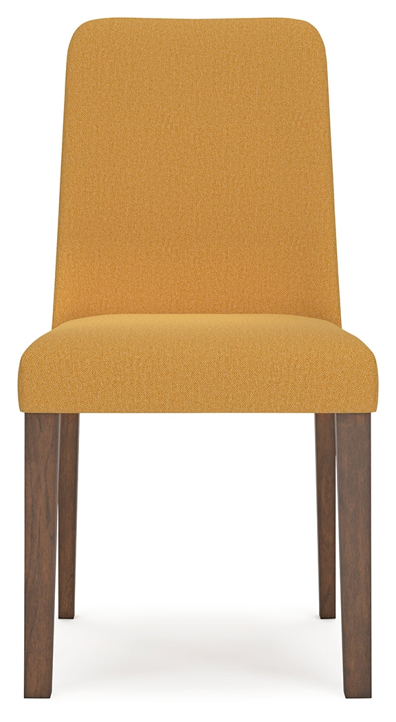 Lyncott Mustard/Brown Dining Table and 4 Chairs from Ashley - Luna Furniture