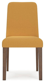 Lyncott Mustard/Brown Dining Table and 4 Chairs from Ashley - Luna Furniture