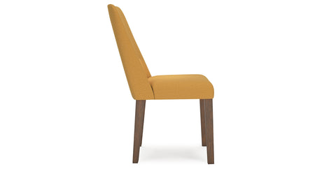 Lyncott Mustard/Brown Extension Dining Table and 4 Chairs from Ashley Furniture - Luna Furniture
