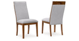 Lyncott Beige/Brown Dining Chair, Set of 2 from Ashley - Luna Furniture