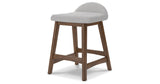Lyncott Light Gray/Brown Counter Height Barstool, Set of 2 from Ashley - Luna Furniture
