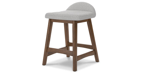 Lyncott Light Gray/Brown Counter Height Barstool, Set of 2 from Ashley Furniture - Luna Furniture
