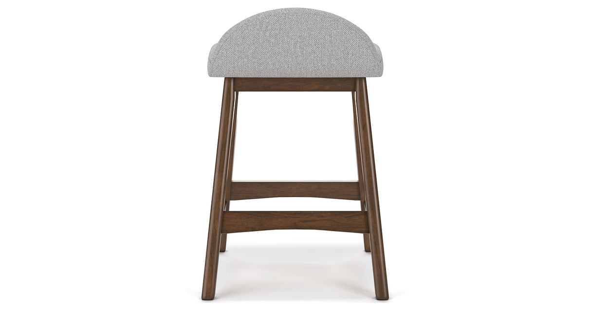 Lyncott Light Gray/Brown Counter Height Barstool, Set of 2 from Ashley - Luna Furniture