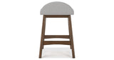 Lyncott Light Gray/Brown Counter Height Barstool, Set of 2 from Ashley - Luna Furniture