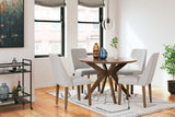 Lyncott Gray/Brown Dining Table and 4 Chairs from Ashley Furniture - Luna Furniture