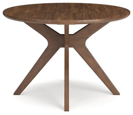 Lyncott Mustard/Brown Dining Table and 4 Chairs from Ashley - Luna Furniture