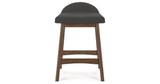 Lyncott Charcoal/Brown Counter Height Barstool, Set of 2 from Ashley Furniture - Luna Furniture