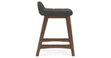 Lyncott Charcoal/Brown Counter Height Barstool, Set of 2 from Ashley Furniture - Luna Furniture