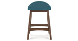 Lyncott Blue/Brown Counter Height Barstool, Set of 2 from Ashley Furniture - Luna Furniture